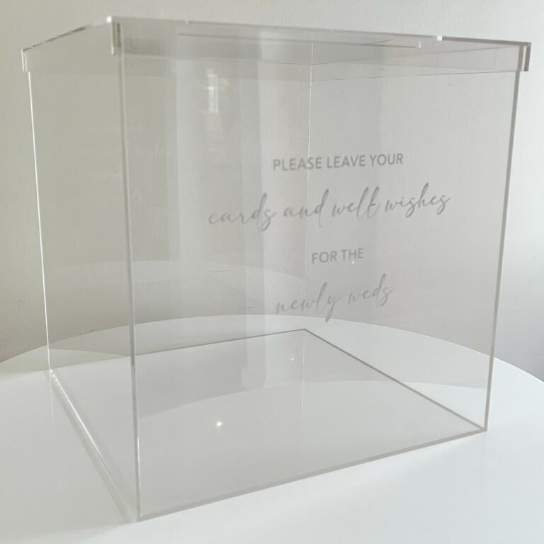 Acrylic Wishing Well | Card Box | Wedding Decor | Wanaka Hire